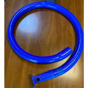 Silicone hose with over-moulded cuff