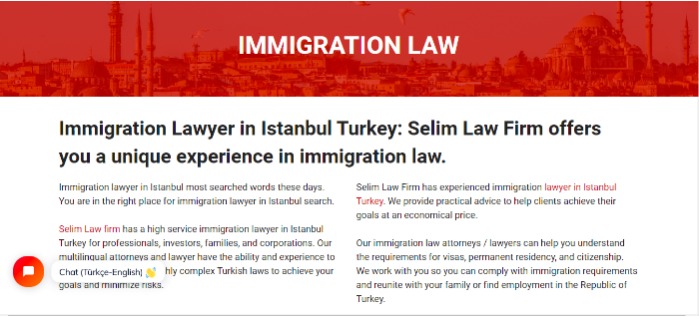 We are expanding our immigration law department.